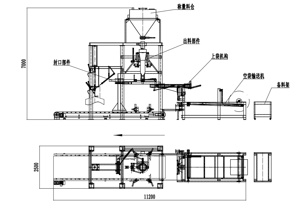 全自動噸袋包裝秤，全自動噸袋包裝機，全自動大袋包裝秤